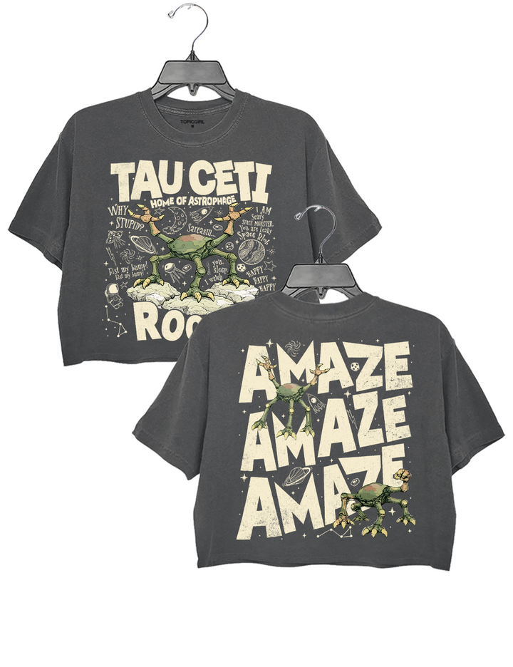 Rocky Tau Ceti Amaze Amaze Amaze Jazz Hands Crop Top