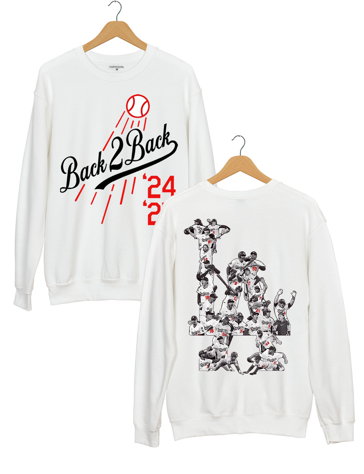 La Baseball Back to Back Champs Sweatshirt
