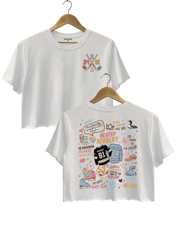 Heated Rivalry Romance Crop Top
