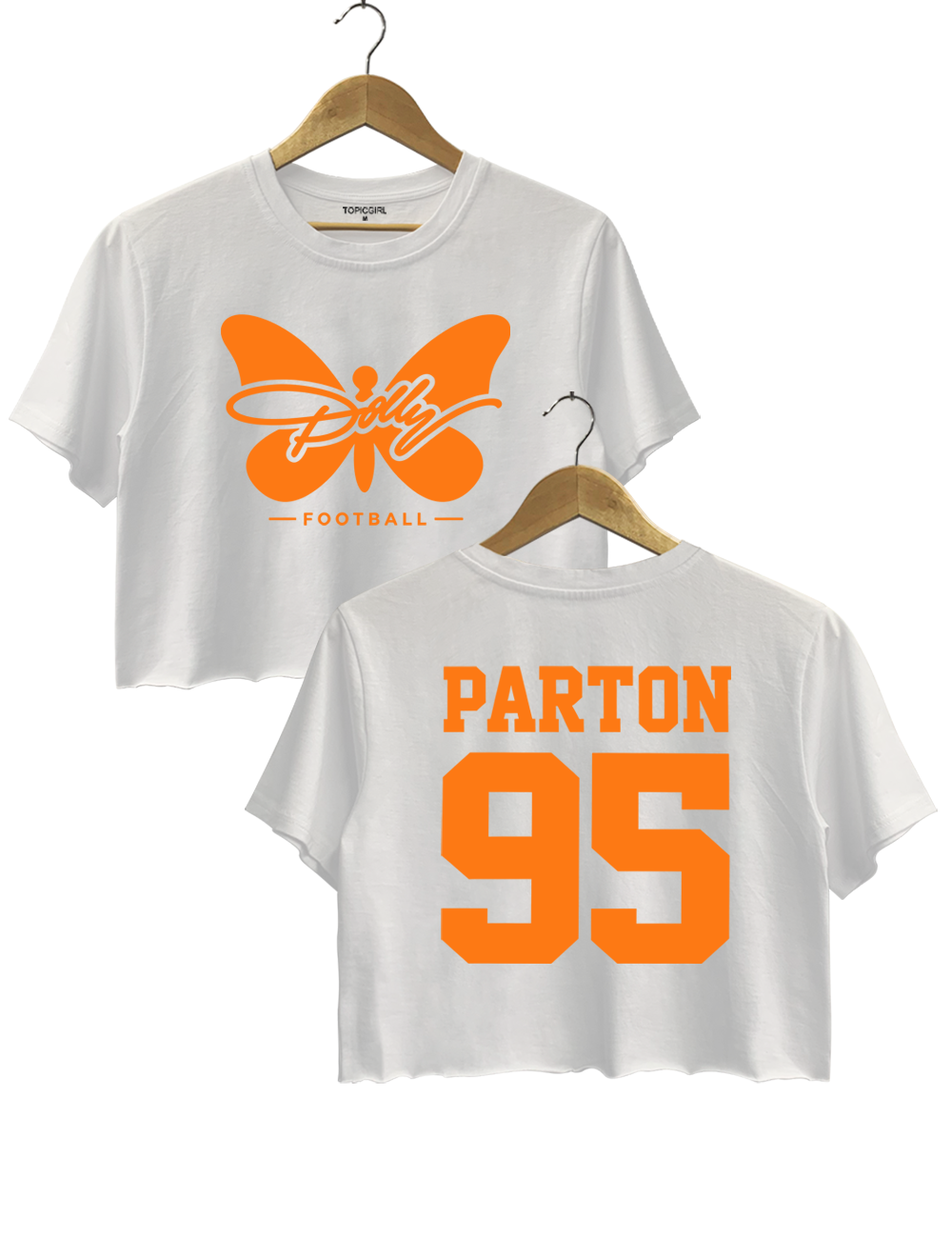 Dolly Parton 95 Football Crop Top