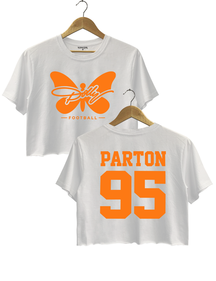 Dolly Parton 95 Football Crop Top