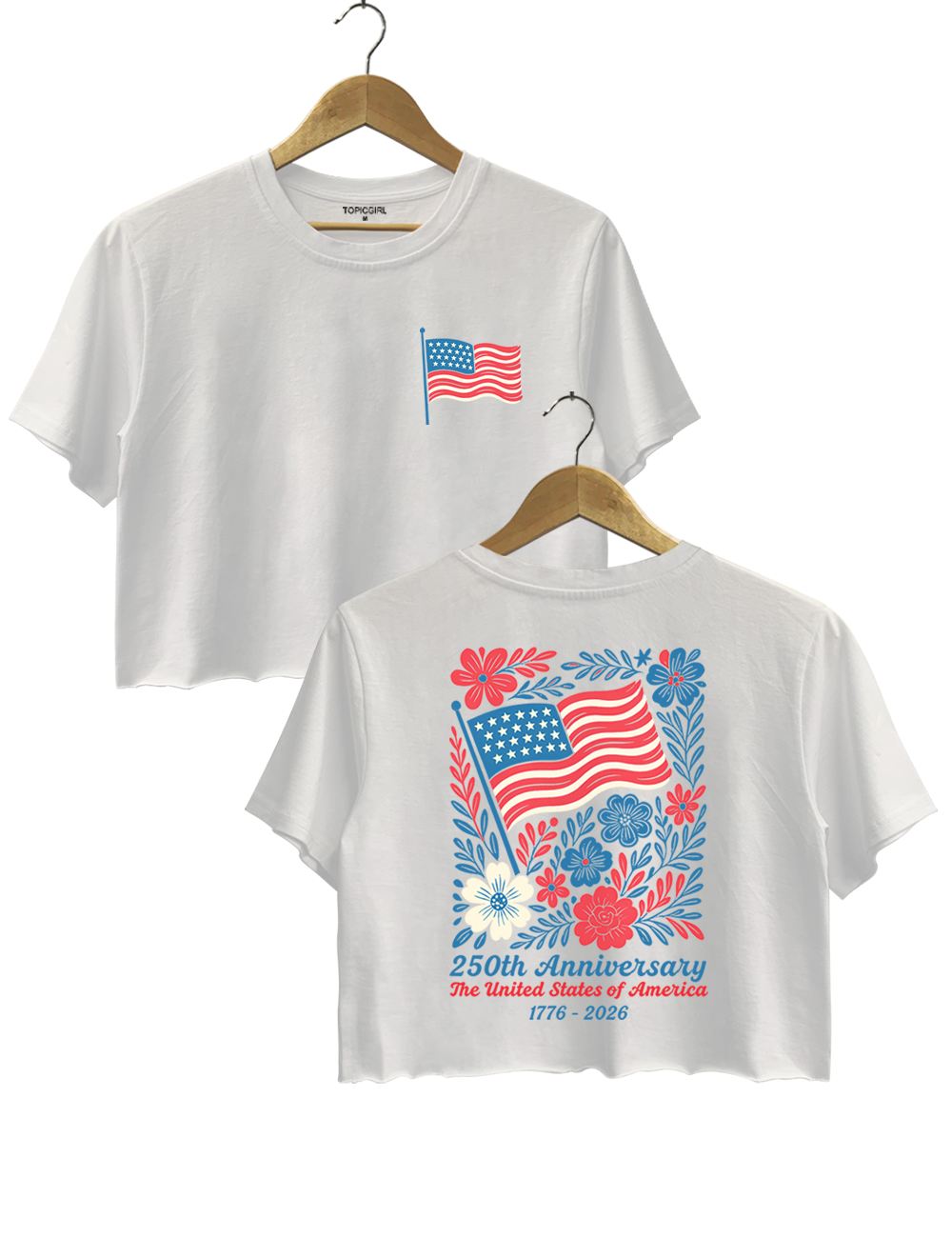 USA 250th Anniversary Crop Top