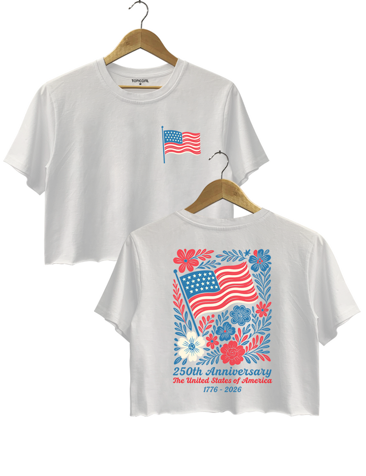 USA 250th Anniversary Crop Top