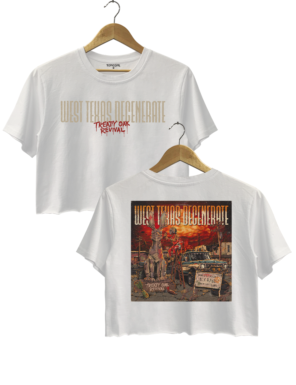 Treaty Oak Revival West Texas Degenerate Graphic Crop Top