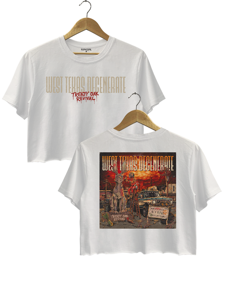 Treaty Oak Revival West Texas Degenerate Graphic Crop Top