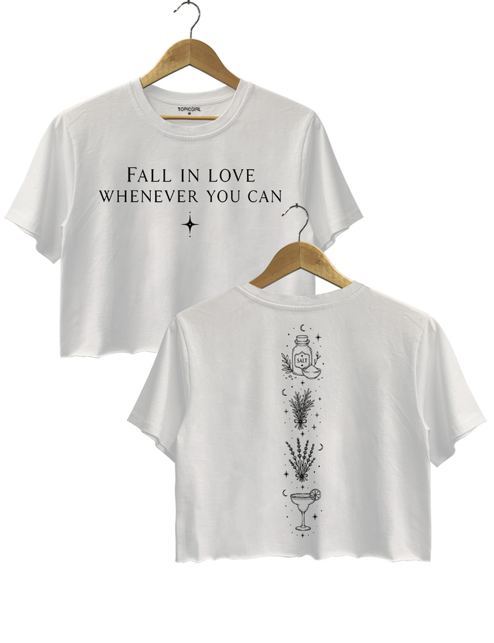Fall In Love Whenever You Can Practical Magic Crop Top