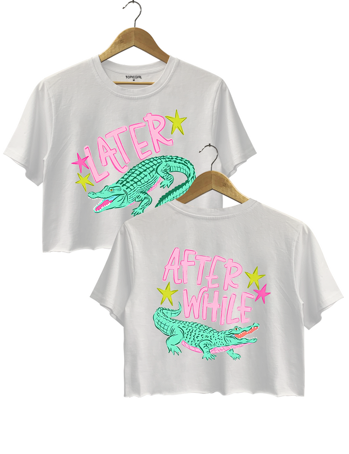 Later Gator Alligator Summer Crop Top