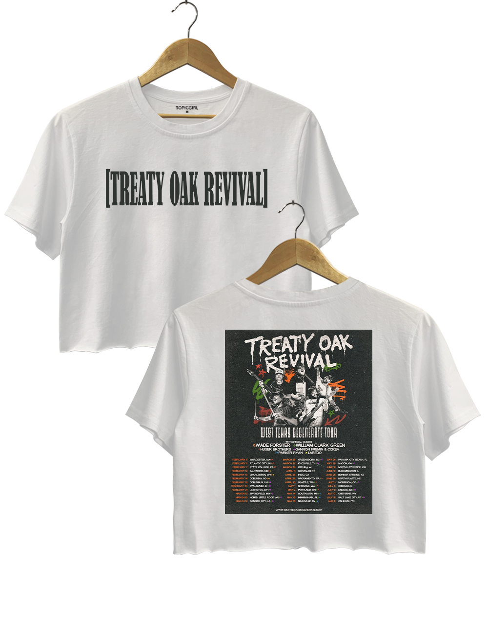 Treaty Oak Revival Tour Crop Top