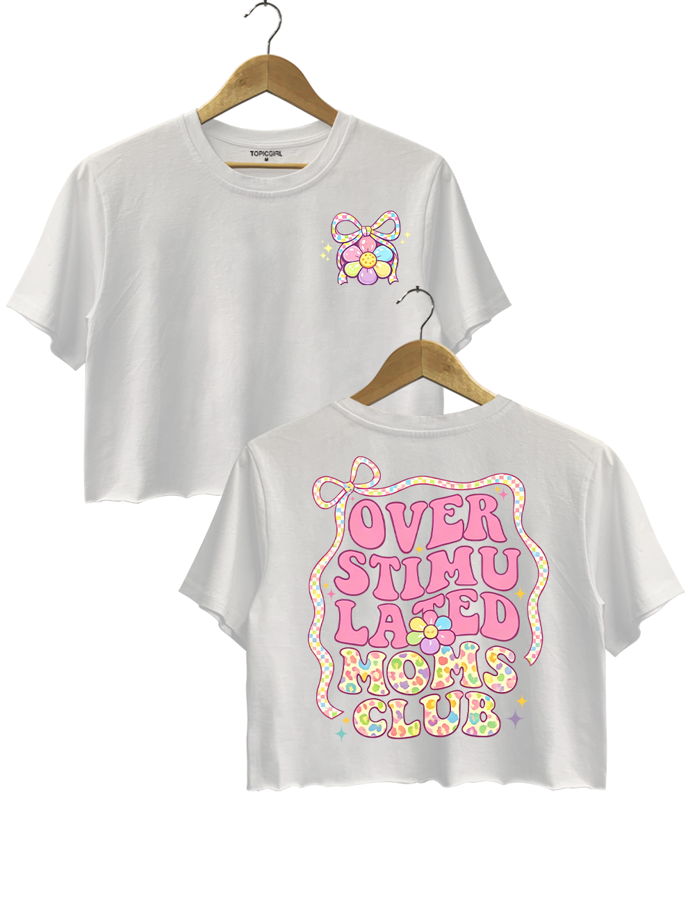 Overstimulated Moms Club Crop Top