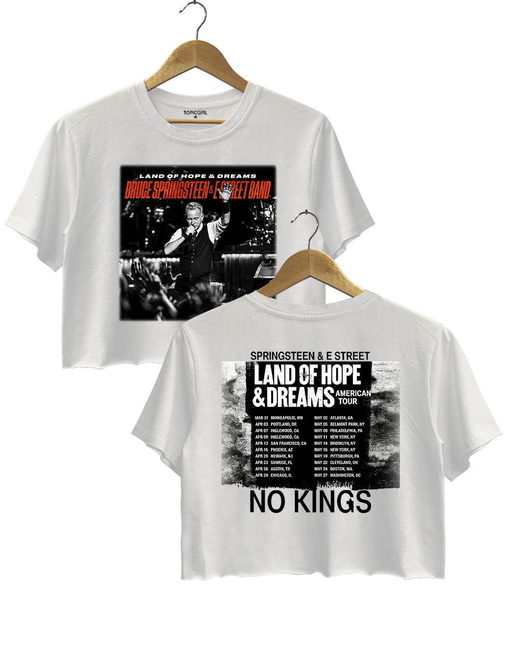 Bruce Springsteen And E Street Band Land Of Hope And Dreams Crop Top
