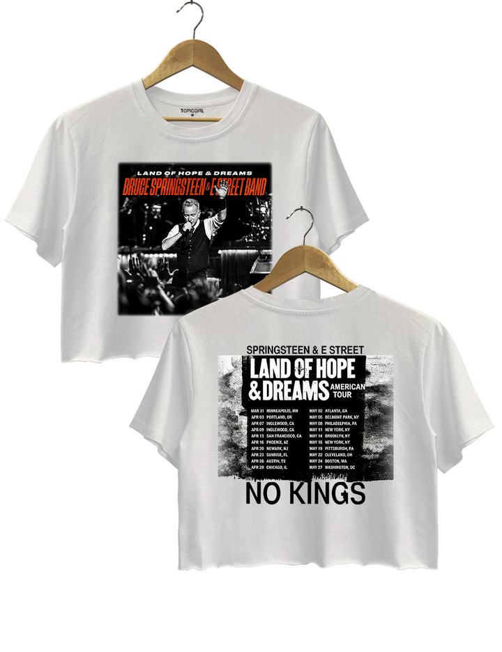 Bruce Springsteen And E Street Band Land Of Hope And Dreams Crop Top