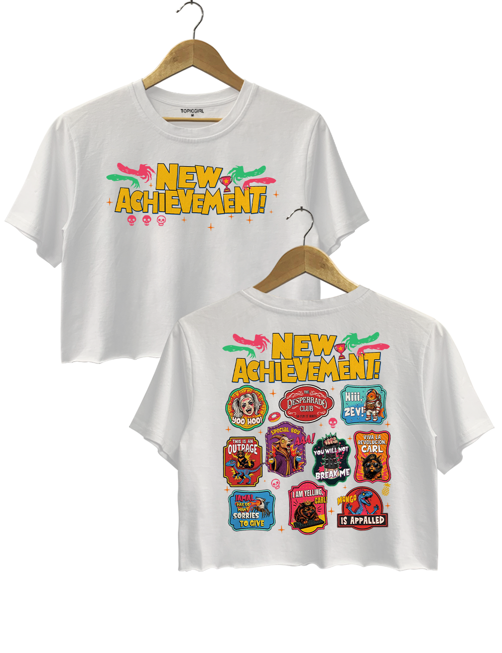 Dungeon World Stamps Crop Top
