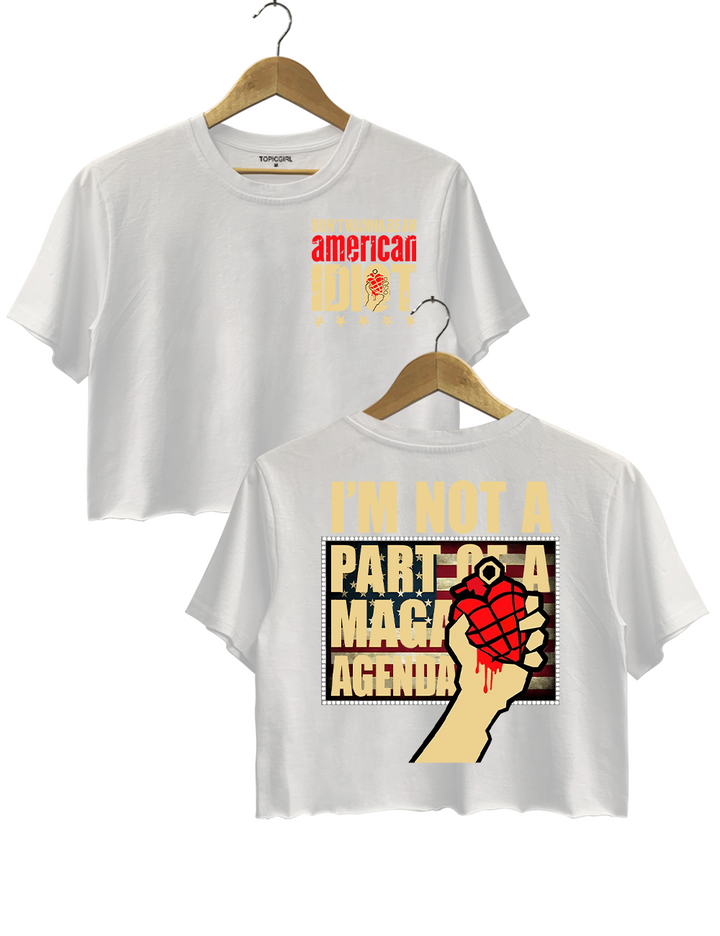 Don't Wanna Be An American ldiot Crop Top