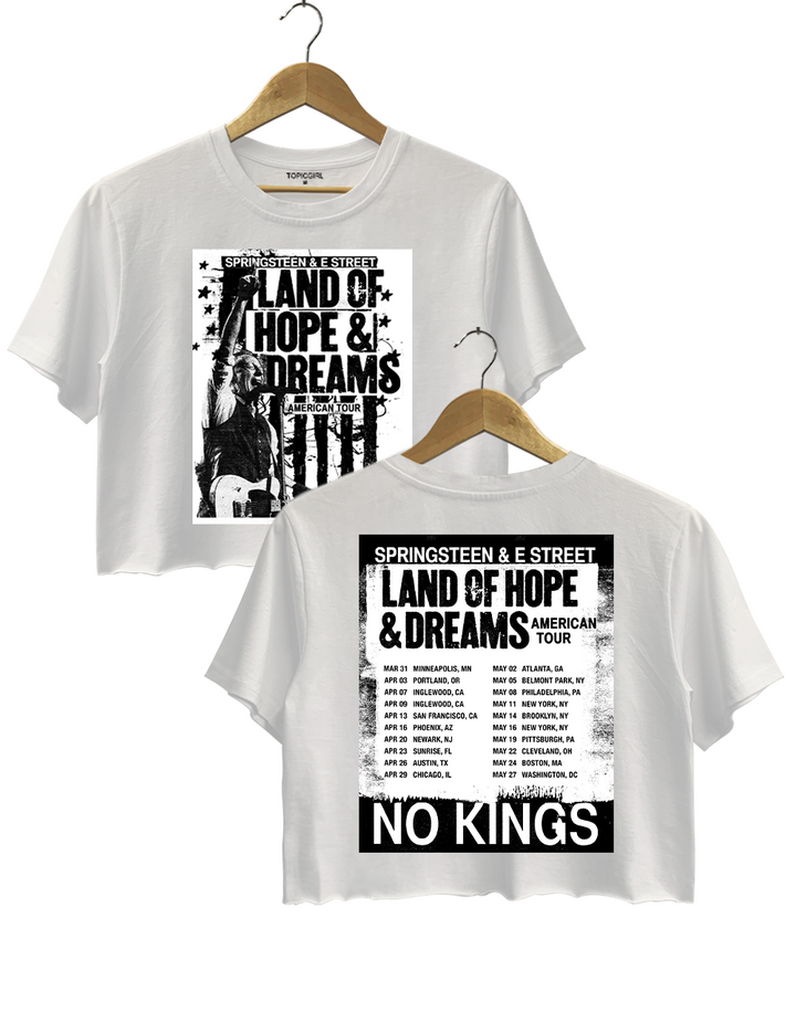 Bruce Springsteen Tour 2026 Land Of Hope & Dreams Crop Top