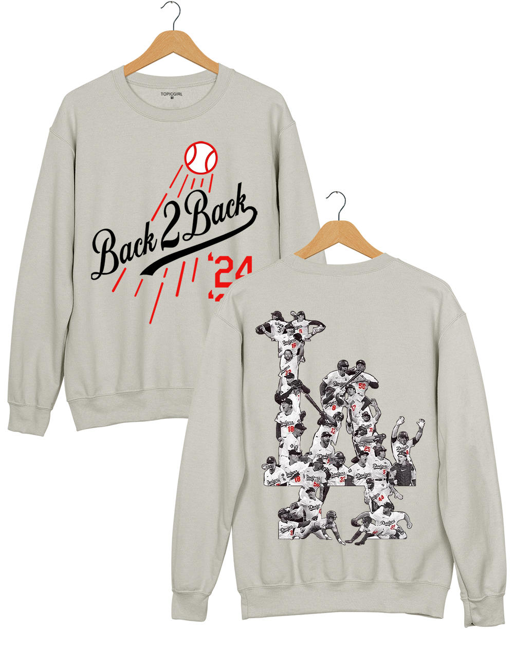 La Baseball Back to Back Champs Sweatshirt