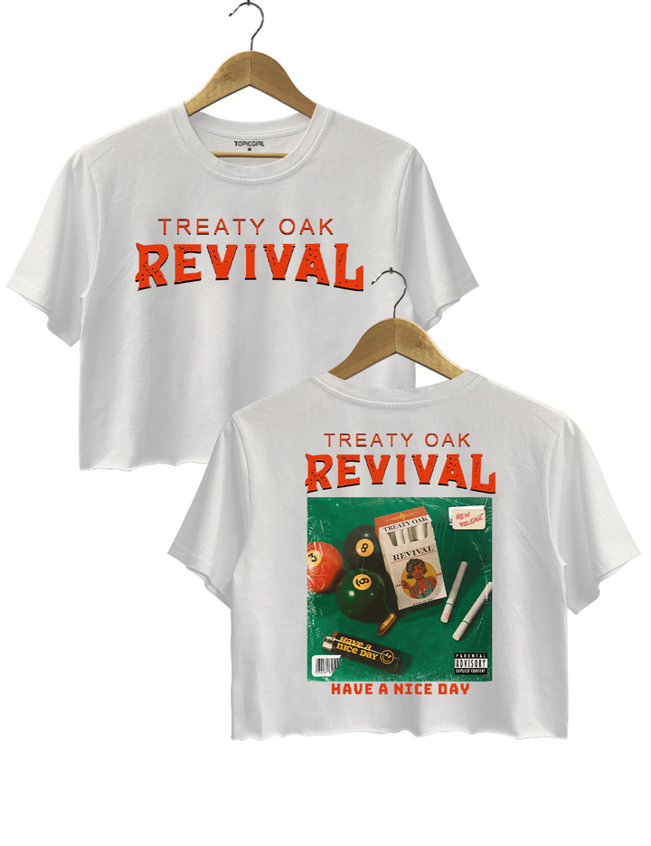 Treaty Oak Revival Have a Nice Day Crop Top