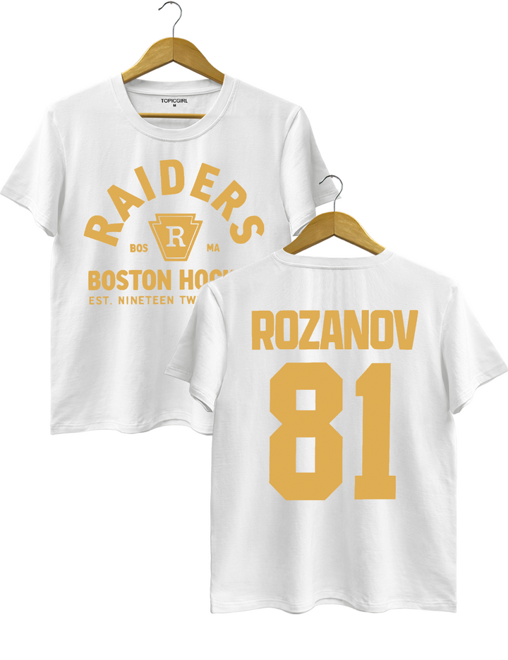 Ilya Rozanov 81 - Boston Hudson Willians Connor Storrie Tee