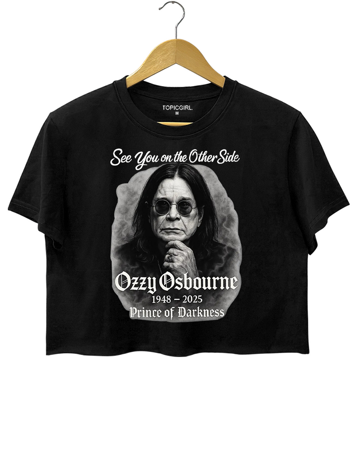 See You On The Other Side RlP Ozzy Crop Top