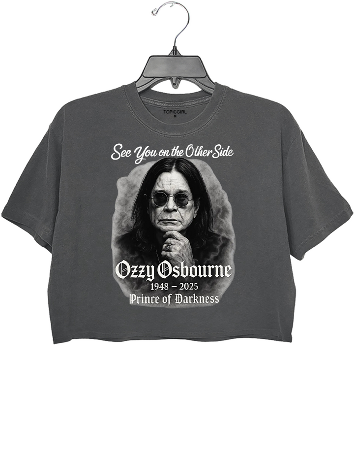 See You On The Other Side RlP Ozzy Crop Top