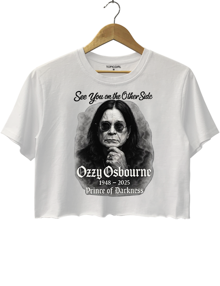 See You On The Other Side RlP Ozzy Crop Top