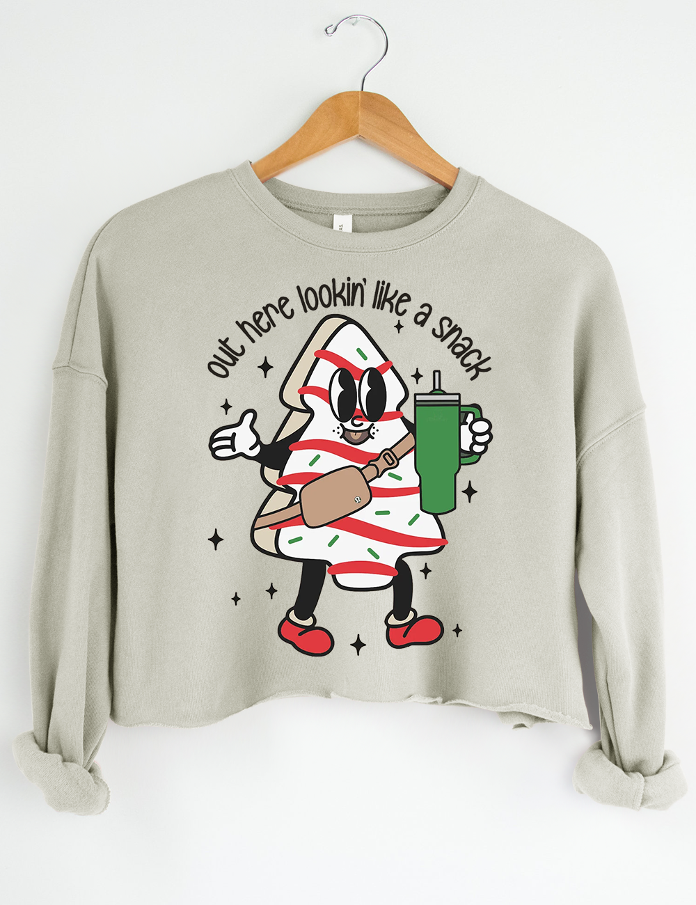 Boojee Out Here Lookin Like A Snack Crop Sweatshirt – Topicgirl