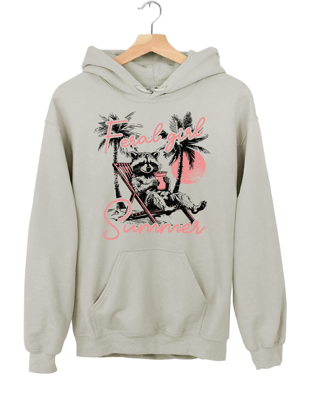 Funny Raccoon Feral Girl Summer Crop Top