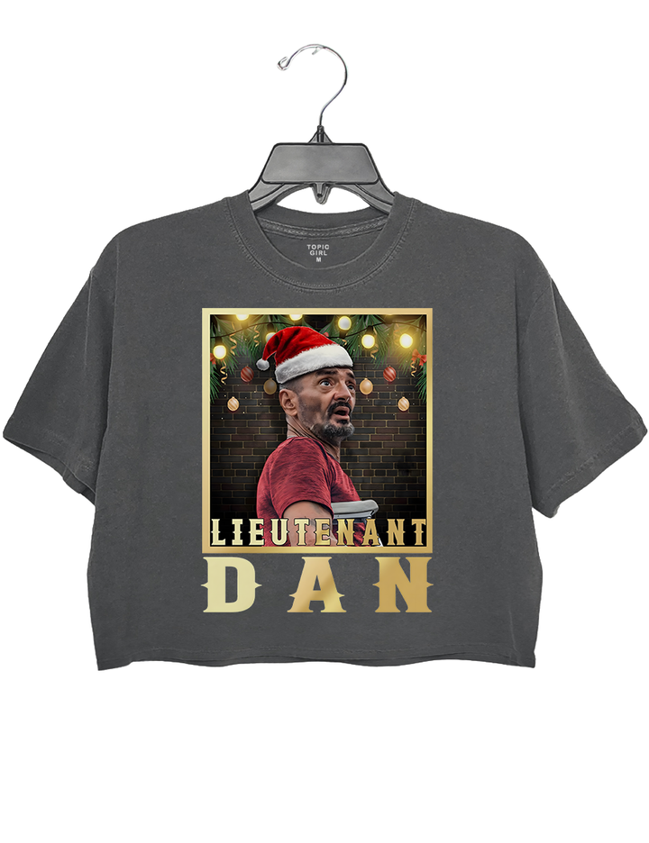 Christmas Lieutenant Dan Milton Crop Top