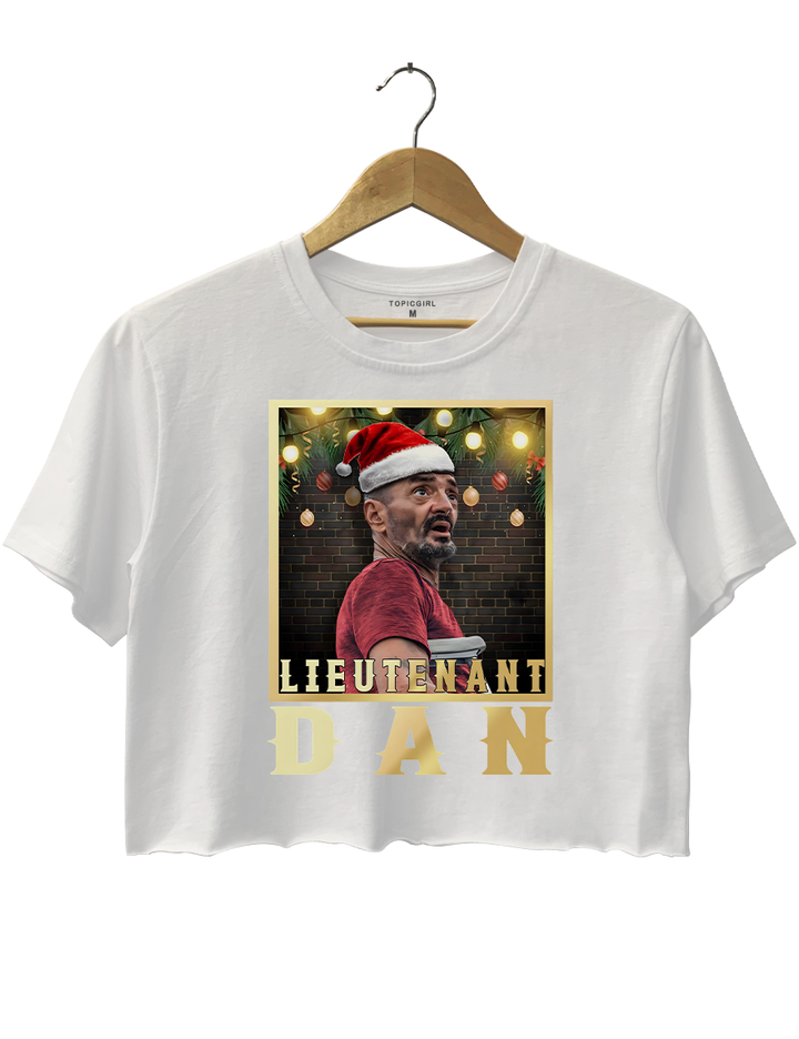 Christmas Lieutenant Dan Milton Crop Top
