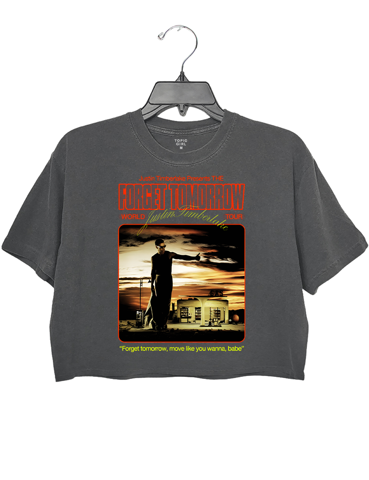 Justin Timberlake The Forget Tomorrow World Tour Crop Top