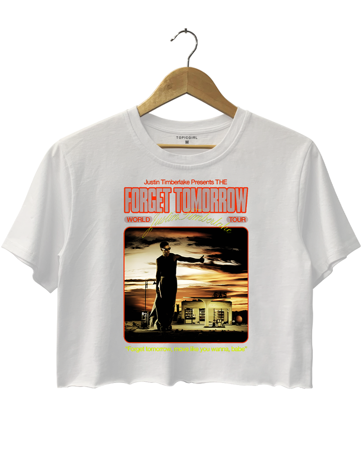 Justin Timberlake The Forget Tomorrow World Tour Crop Top