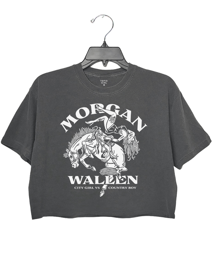 Bucking Girl Morgan Wallen Song Crop Top