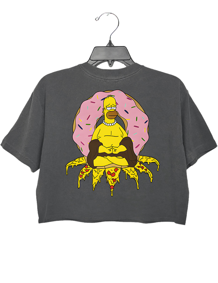 Homer Simpson Doughnut And Pizza Buddha