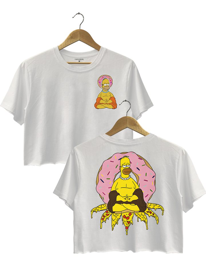 Homer Simpson Doughnut And Pizza Buddha