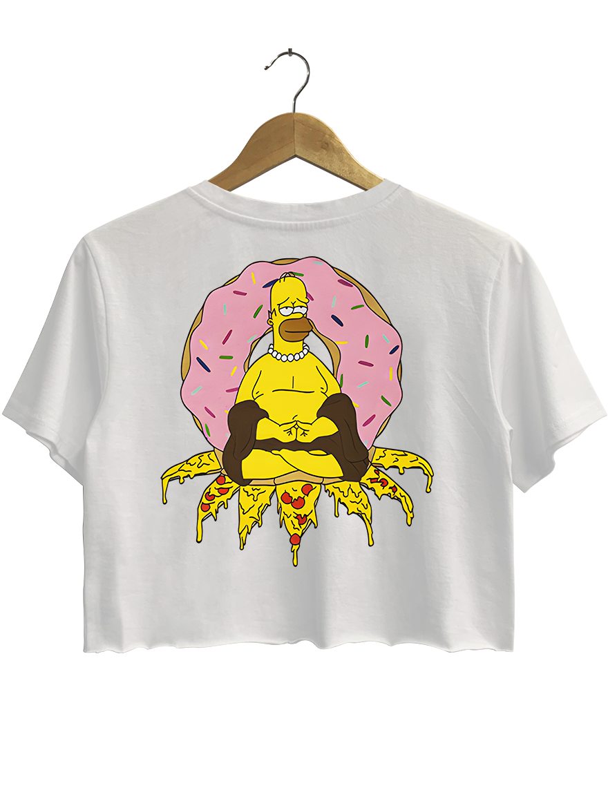 Homer Simpson Doughnut And Pizza Buddha