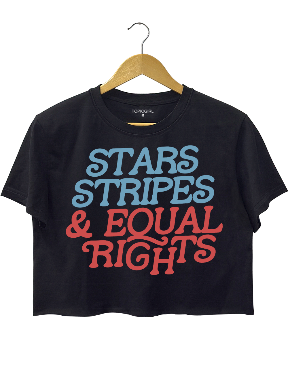 Stars and Strpes equal rights boxy Crop Top