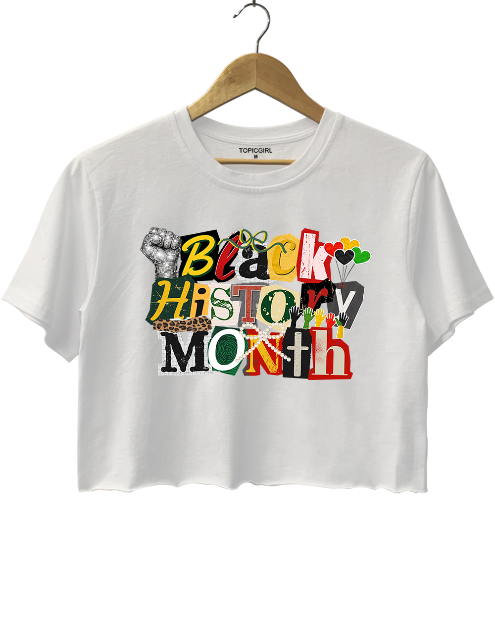 Black History Month Crop Top