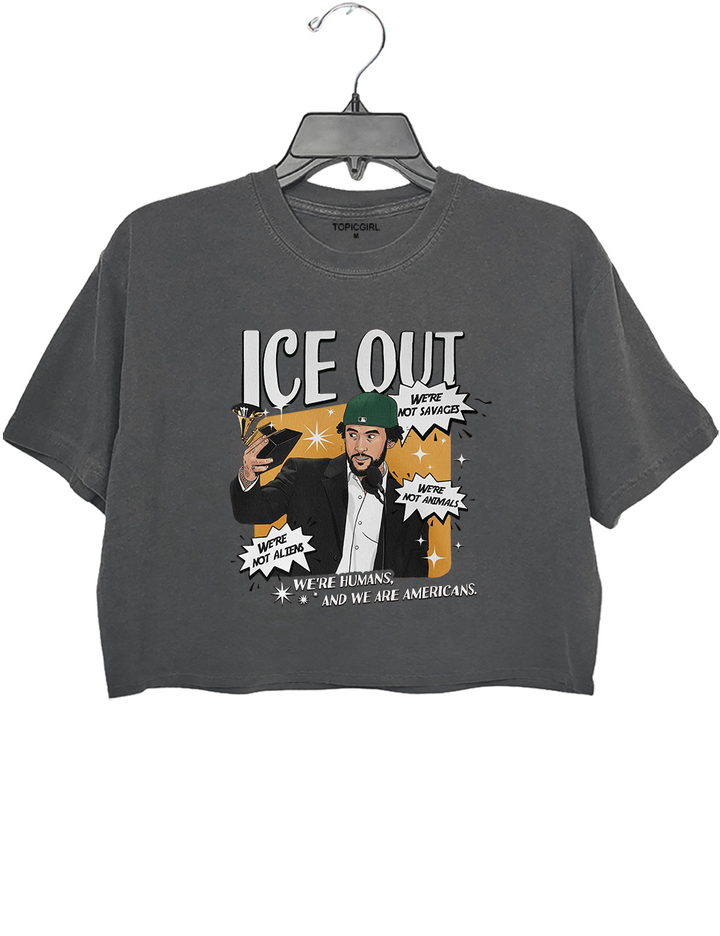 We're Humans, And We're Americans Crop Top