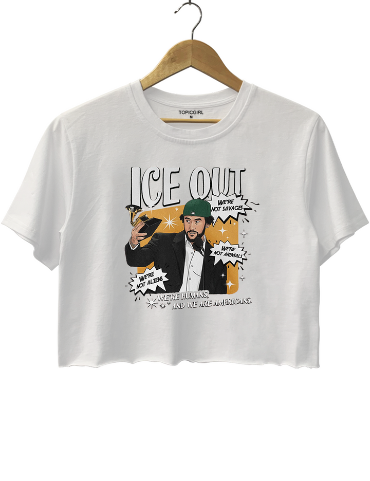 We're Humans, And We're Americans Crop Top