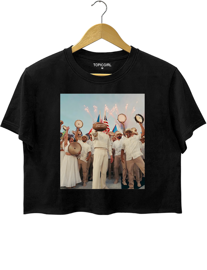 Together We Are America Benito Bowl Crop Top