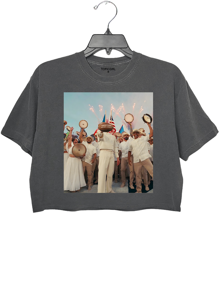 Together We Are America Benito Bowl Crop Top