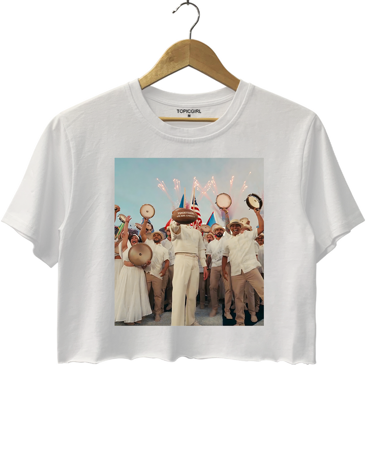 Together We Are America Benito Bowl Crop Top