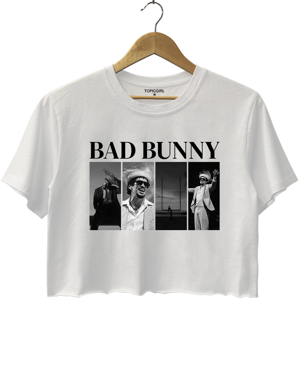 Benito Bowl Bad Bunny Photos Crop Top