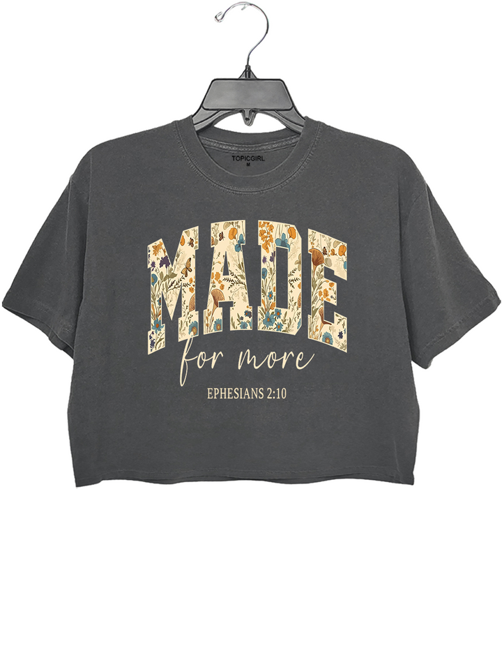 Made For More Bible Verse Crop Top