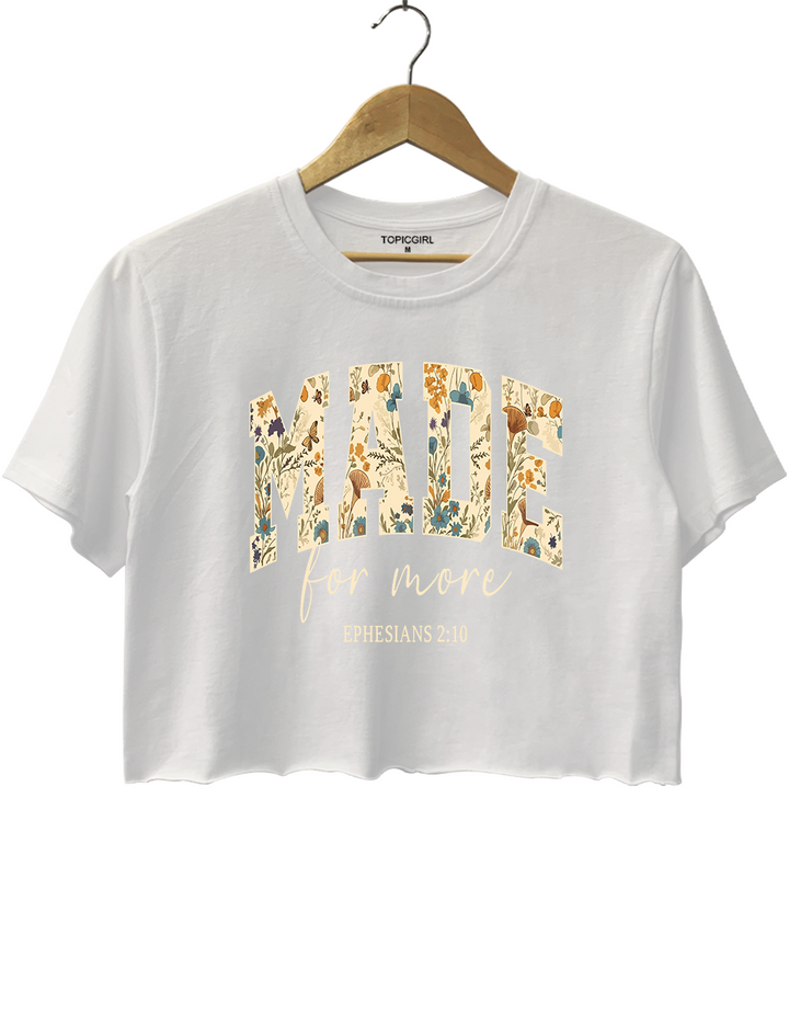 Made For More Bible Verse Crop Top