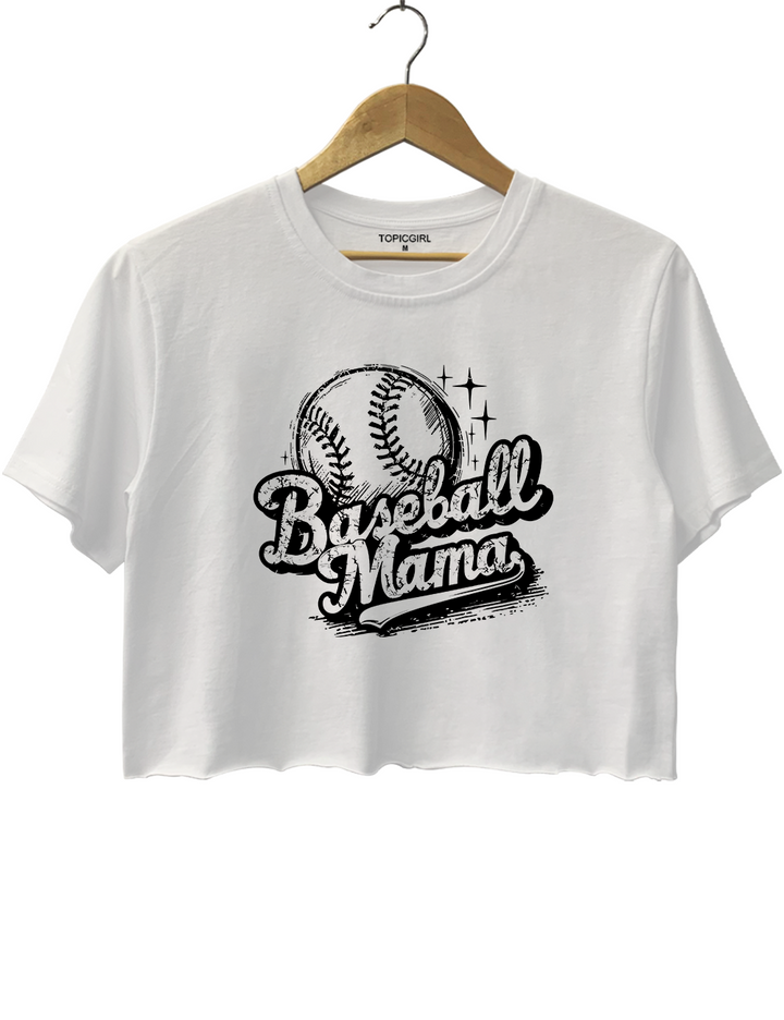 Baseball Mama Crop Top