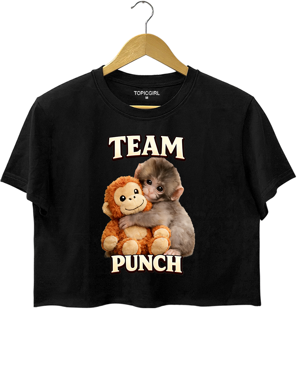 Punch The Monkey Crop Top