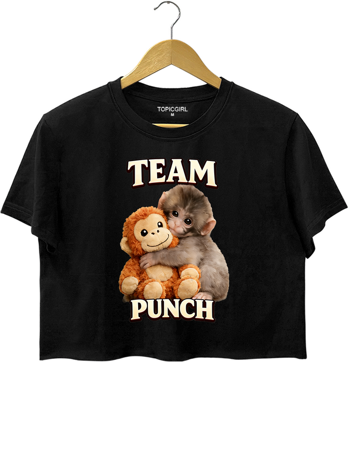 Punch The Monkey Crop Top