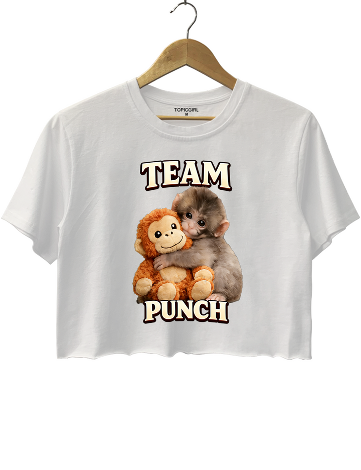 Punch The Monkey Crop Top