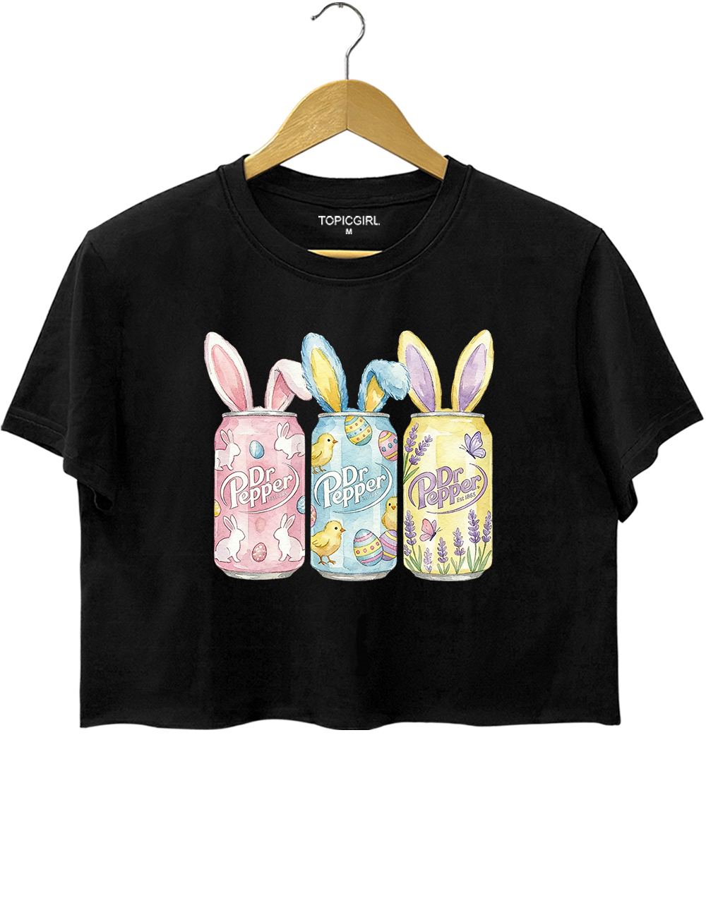 Easter Dr Pepper Bunny Crop Top