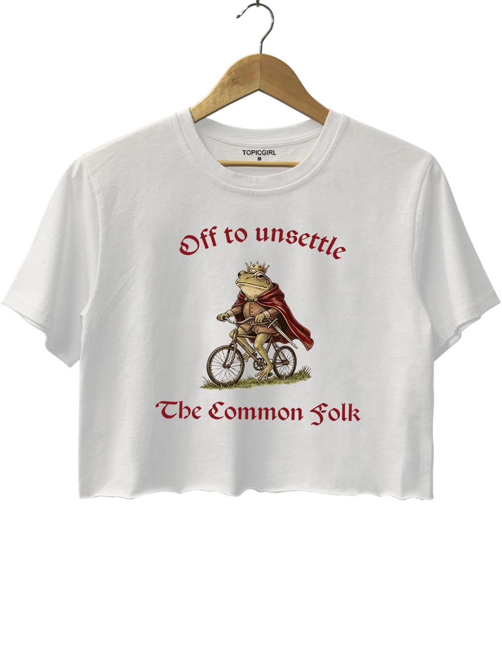 Off To Unsettle The Common Folk Crop Top
